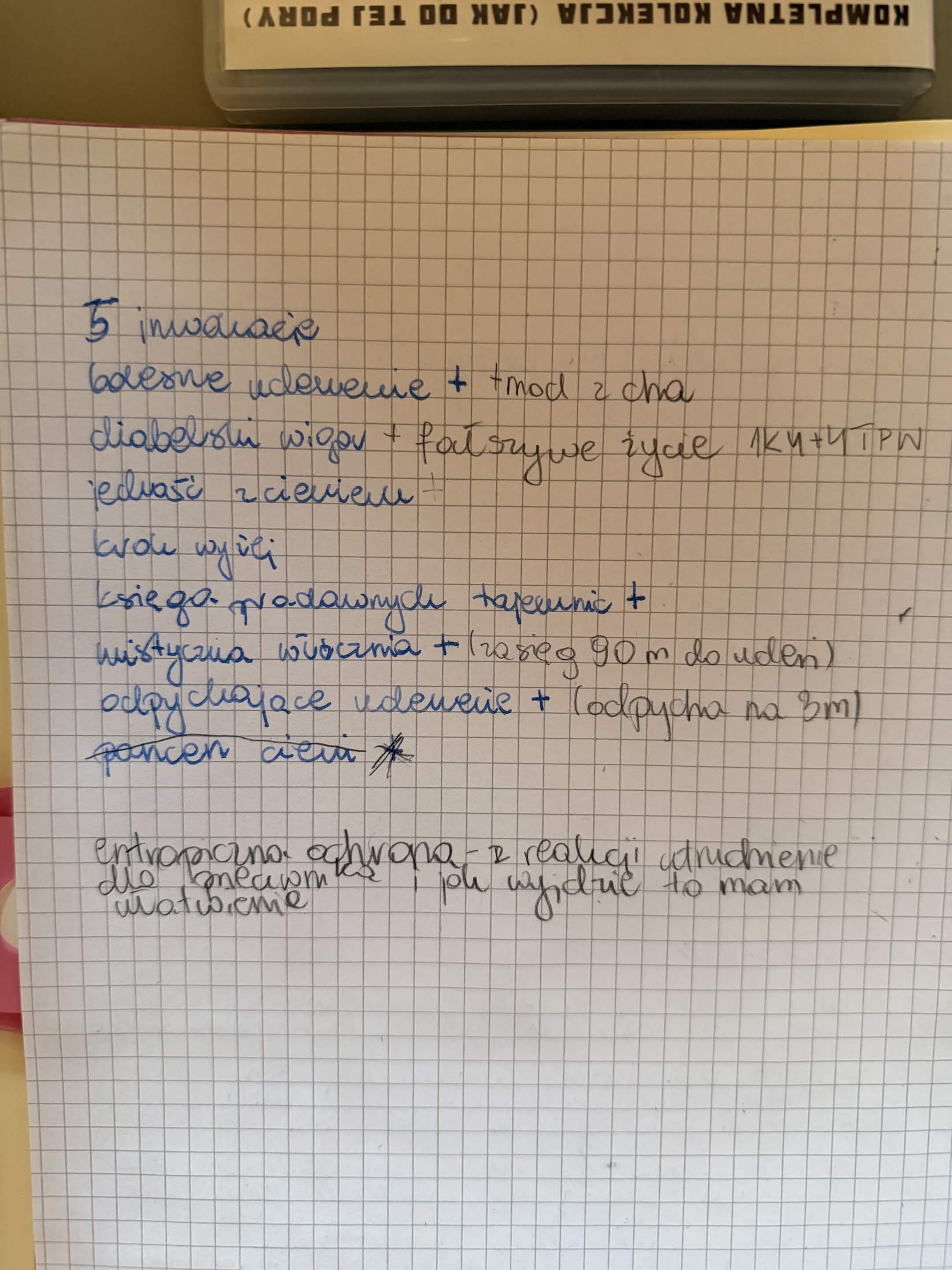 Trzecia strona aktualnej karty postaci Lilii