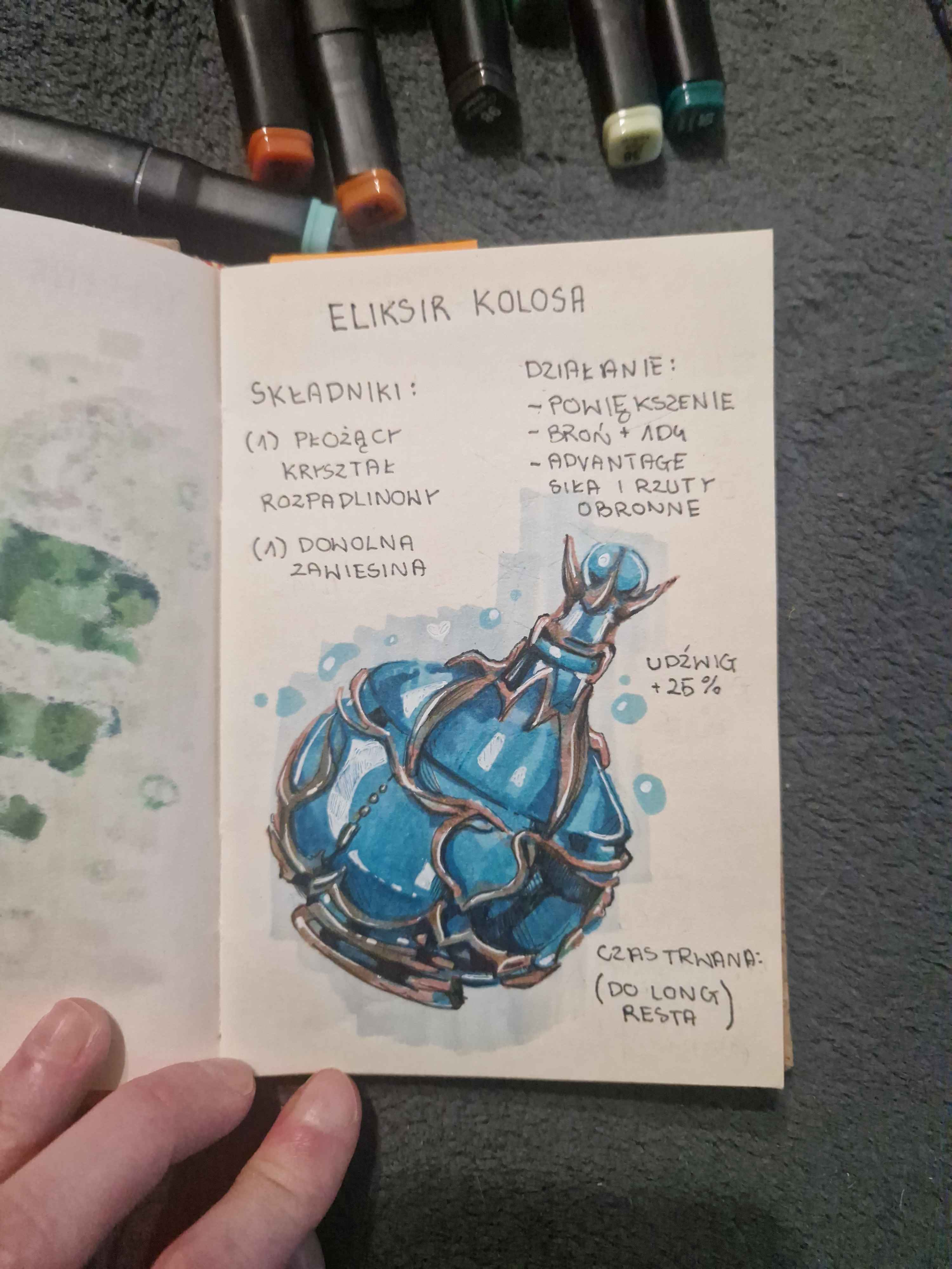 Notatnik alchemiczny Silvy: eliksir kolosa
